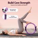 everfit pilates ring set for women, 15pcs home workout pilates equipment with ring, ball, yoga socks, d ring etc. pilates starter kit for strength, toning and flexibility purple everfit pilates ring set for women, 15pcs home workout pilates equipment with ring, ball, yoga socks, d ring etc. pilates starter kit for strength, toning and flexibility purple