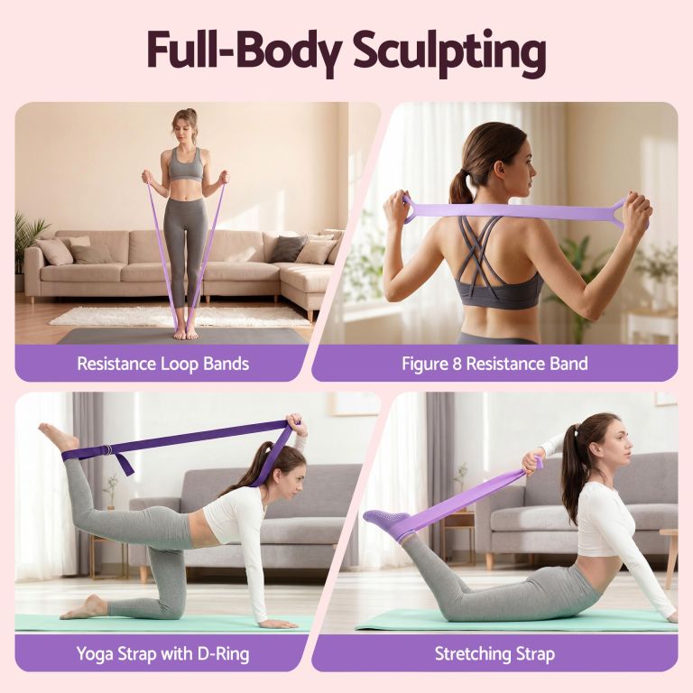 everfit pilates ring set for women, 15pcs home workout pilates equipment with ring, ball, yoga socks, d ring etc. pilates starter kit for strength, toning and flexibility purple everfit pilates ring set for women, 15pcs home workout pilates equipment with ring, ball, yoga socks, d ring etc. pilates starter kit for strength, toning and flexibility purple