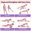 everfit pilates ring set for women, 15pcs home workout pilates equipment with ring, ball, yoga socks, d ring etc. pilates starter kit for strength, toning and flexibility purple