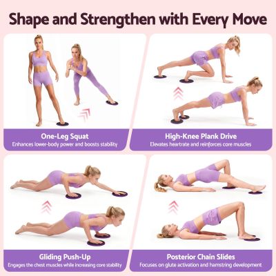 everfit pilates ring set for women, 15pcs home workout pilates equipment with ring, ball, yoga socks, d ring etc. pilates starter kit for strength, toning and flexibility purple