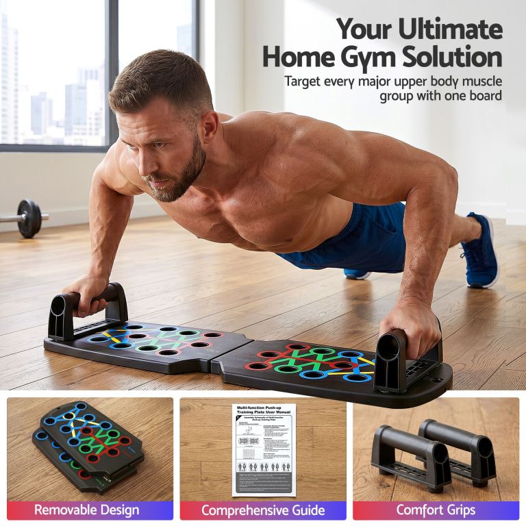everfit push up board home gym multi function workout rack black everfit push up board home gym multi function workout rack black