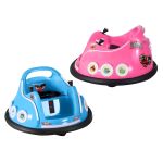 kids ride on car bumper electric toys cars with remote control stickers light blue pink