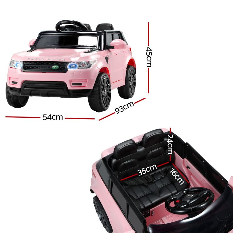 rigo kids electric ride on car black pink ride on toy with remote control