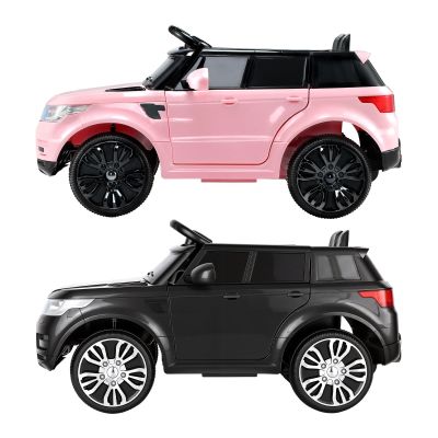 rigo kids electric ride on car black pink ride on toy with remote control