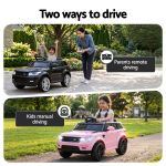 rigo kids electric ride on car black pink ride on toy with remote control