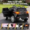 rigo kids electric ride on car black pink ride on toy with remote control