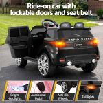 rigo kids electric ride on car black pink ride on toy with remote control