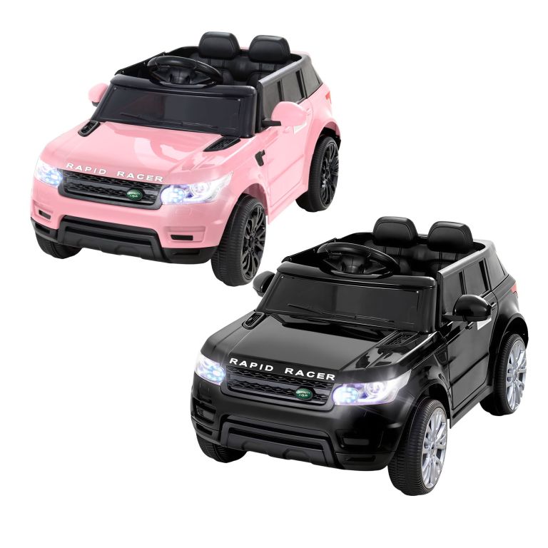 rigo kids electric ride on car black pink ride on toy with remote control