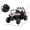 rigo kids ride on car electric toys cars headlight music remote control pink