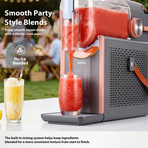 norda 2l slushie machine frozen drink maker ice cream maker countertop grey
