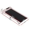everfit 3 in 1 walking pad treadmill 12% incline under desk treadmills for home gym with 38cm wide belt pink