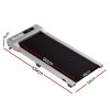 everfit 3 in 1 walking pad treadmill 12% incline under desk treadmills for home gym with 38cm wide belt silver