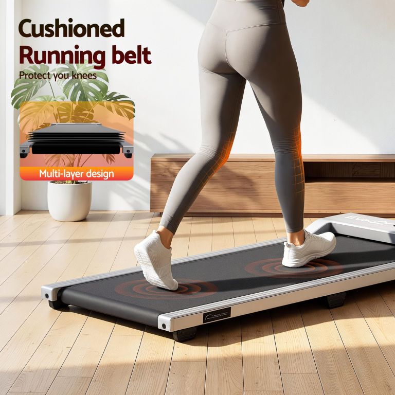 everfit 3 in 1 walking pad treadmill 12% incline under desk treadmills for home gym with 38cm wide belt silver everfit 3 in 1 walking pad treadmill 12% incline under desk treadmills for home gym with 38cm wide belt silver