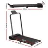 everfit 3 in 1 walking pad treadmill 12% incline foldable under desk treadmills for home gym with 38cm wide belt black