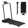 everfit 3 in 1 walking pad treadmill 12% incline foldable under desk treadmills for home gym with 38cm wide belt black