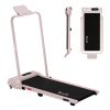 everfit 3 in 1 walking pad treadmill 12% incline foldable under desk treadmills for home gym with 38cm wide belt pink