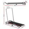 everfit 3 in 1 walking pad treadmill 12% incline foldable under desk treadmills for home gym with 38cm wide belt silver