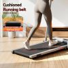 everfit 3 in 1 walking pad treadmill 12% incline foldable under desk treadmills for home gym with 38cm wide belt silver