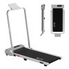 everfit 3 in 1 walking pad treadmill 12% incline foldable under desk treadmills for home gym with 38cm wide belt silver