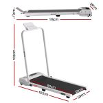 everfit 3 in 1 walking pad treadmill 12% incline foldable under desk treadmills for home gym with 38cm wide belt white