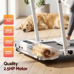 everfit 3 in 1 walking pad treadmill 12% incline foldable under desk treadmills for home gym with 38cm wide belt white