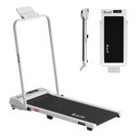 everfit 3 in 1 walking pad treadmill 12% incline foldable under desk treadmills for home gym with 38cm wide belt white