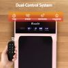 everfit 3 in 1 walking pad treadmill 20% auto incline under desk treadmills for home gym with 40cm wide belt pink