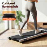 everfit 3 in 1 walking pad treadmill 20% auto incline under desk treadmills for home gym with 40cm wide belt sliver
