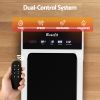 everfit 3 in 1 walking pad treadmill 20% auto incline under desk treadmills for home gym with 40cm wide belt white