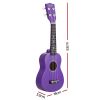 alpha 21 inch ukulele soprano beginner acoustic small guitar kids strings purple alpha 21 inch ukulele soprano beginner acoustic small guitar kids strings purple