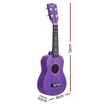 alpha 21 inch ukulele soprano beginner acoustic small guitar kids strings purple alpha 21 inch ukulele soprano beginner acoustic small guitar kids strings purple
