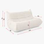 flutto 2 seater lounge chair