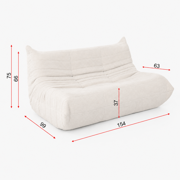 flutto 2 seater lounge chair