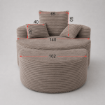 leon lounge armchair