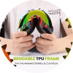 outdoormaster kids ski goggles helmet compatible snow goggles for boys & girls with 100% uv protection 01vlt 13％ om 6