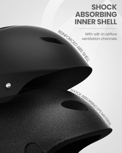 outdoormaster kelvin ski helmet with astm certified safety, 9 options for men, women & youth black,large