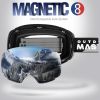 outdoormaster ski goggles pro frameless, interchangeable lens 100% uv400 protection snow goggles for men & women 01 vlt 10％ om 2