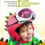 outdoormaster kids ski goggles helmet compatible snow goggles for boys & girls with 100% uv protection 02vlt 46％ om 6