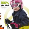 outdoormaster kids ski goggles helmet compatible snow goggles for boys & girls with 100% uv protection 02vlt 46％ om 6