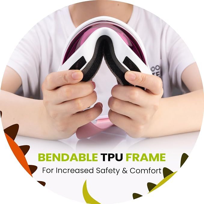 outdoormaster kids ski goggles helmet compatible snow goggles for boys & girls with 100% uv protection 02vlt 46％ om 6