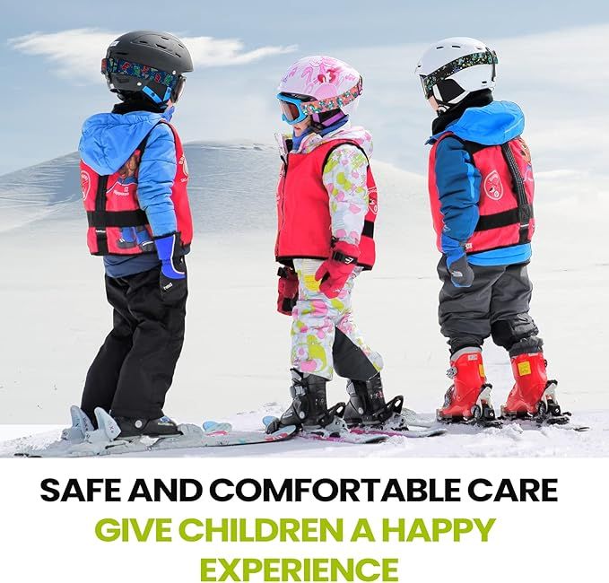outdoormaster kids ski goggles helmet compatible snow goggles for boys & girls with 100% uv protection 02vlt 46％ om 6