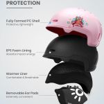 outdoormaster children's ski helmet, snowboard helmet for boys & girls, robust pc shell & eps foam, 12 ventilation holes, adjustable snow sports helmet, certified snow sports and snowboard helmet glossy pink,52 56cm small outdoormaster children's ski helmet, snowboard helmet for boys & girls, robust pc shell & eps foam, 12 ventilation holes, adjustable snow sports helmet, certified snow sports and snowboard helmet glossy pink,52 56cm small