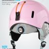 outdoormaster children's ski helmet, snowboard helmet for boys & girls, robust pc shell & eps foam, 12 ventilation holes, adjustable snow sports helmet, certified snow sports and snowboard helmet glossy pink,52 56cm small