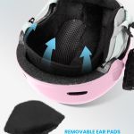 outdoormaster children's ski helmet, snowboard helmet for boys & girls, robust pc shell & eps foam, 12 ventilation holes, adjustable snow sports helmet, certified snow sports and snowboard helmet glossy pink,52 56cm small outdoormaster children's ski helmet, snowboard helmet for boys & girls, robust pc shell & eps foam, 12 ventilation holes, adjustable snow sports helmet, certified snow sports and snowboard helmet glossy pink,52 56cm small