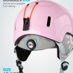 outdoormaster children's ski helmet, snowboard helmet for boys & girls, robust pc shell & eps foam, 12 ventilation holes, adjustable snow sports helmet, certified snow sports and snowboard helmet glossy pink,48 52cm x small