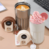 450ml thermal led temperature display smart coffee cup insulated drink tumbler red