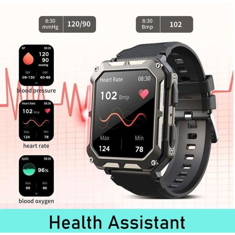 njord gear indestructible tactical smartwatch – military grade & rugged black