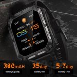 njord gear indestructible tactical smartwatch – military grade & rugged black