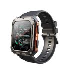 njord gear indestructible tactical smartwatch – military grade & rugged orange