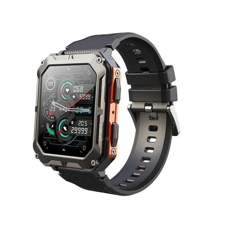 njord gear indestructible tactical smartwatch – military grade & rugged orange